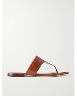 Tom Ford Julianne Leather Thong Sandals - Brown