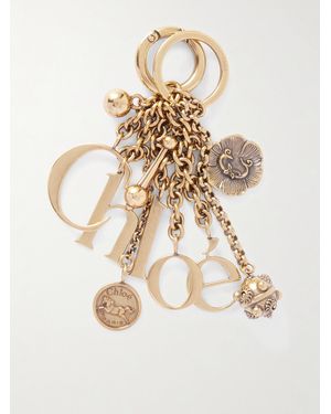 Chloé K188 Goldfarbener Schlüsselanhänger - Weiß