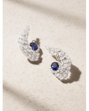 YEPREM 18-Karat, Diamond And Sapphire Earrings - Natural