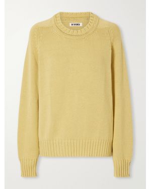 B Sides Cotton Jumper - Yellow