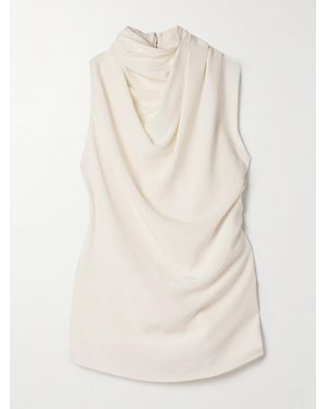 Altuzarra Sleary Draped Crepe Top - Natural