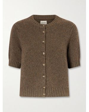 KHAITE Nora Cashmere Cardigan - Brown