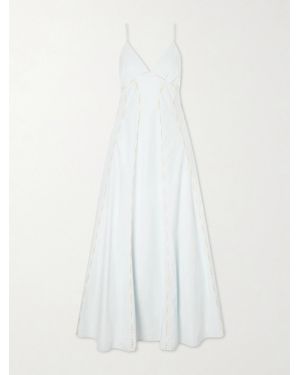 Rosie Assoulin Cami Cotton Maxi Dress - White