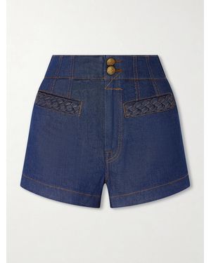 Zimmermann Aster Denim Short - Blue