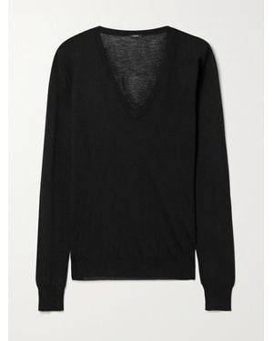 JOSEPH Cashair Kaschmirpullover - Schwarz