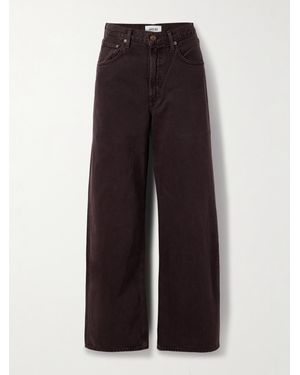Agolde Low Curve Mid-Rise Straight-Leg Jeans - Brown