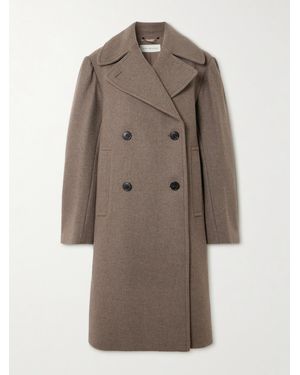 Dries Van Noten Manteau Oversize À Double Boutonnage En Laine Mélangée - Neutre