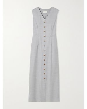 Loulou de Saison Idika Wool Midi Dress - White