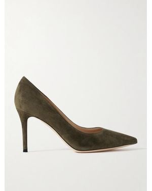 Gianvito Rossi Gianvito 85 Pumps Aus Veloursleder - Grün