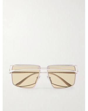 Prada Square-Frame-Tone Sunglasses - Natural
