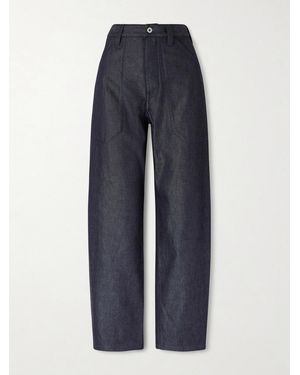 Jil Sander Jean Boyfriend Raccourci - Bleu