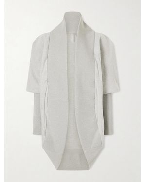 Norma Kamali Cocoon Stretch-Cotton Jersey Cardigan - White