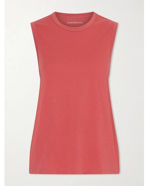 Another Tomorrow Organic Cotton-Jersey Tank - Pink