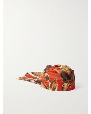 Eugenia Kim Gigi Floral-Print Satin-Twill Headscarf - White