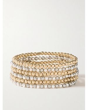 Roxanne Assoulin Mixed Metals Set Of Six And-Tone Bracelets - Natural