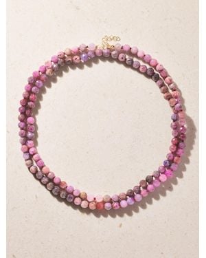 JIA JIA Double 14-Karat Ruby Necklace - Pink