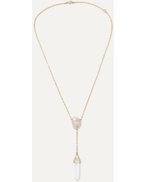 Harris Zhu 14-Karat Multi-Stone Necklace - Natural