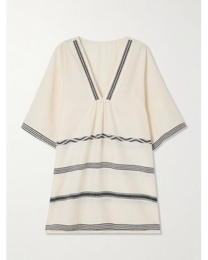 lemlem Belkis Striped Cotton Kaftan - Natural