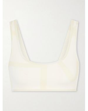 TOTEME Monogram Printed Bikini Top - Natural