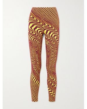 Aztech Mountain Ed Curtis Off-Piste Jacquard-Knit Leggings - Orange