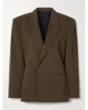 Petar Petrov The Big Spender Woven Blazer - Green