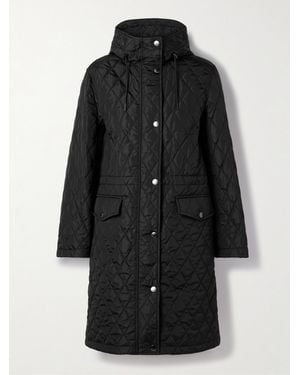 Burberry Hooded Quilted Shell Jacket - Black