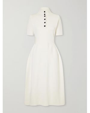 Proenza Schouler Mathilde Ribbed Stretch-Jersey Midi Dress - White
