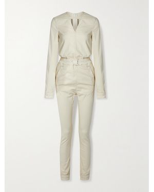 Rick Owens Cotton-Blend Twill Jumpsuit - Natural