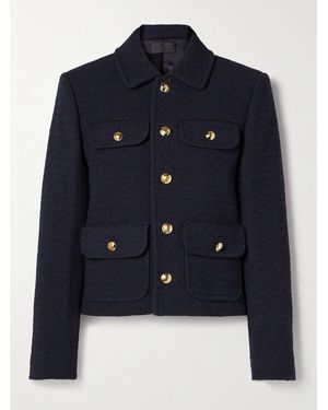 Nili Lotan Paola Cotton-Blend Tweed Jacket - Blue