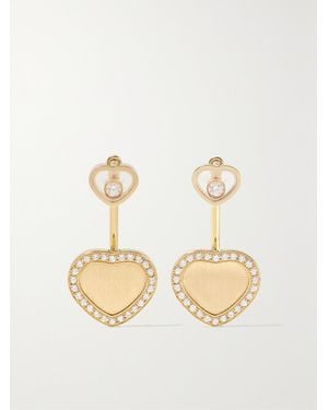 Chopard Happy Hearts 18-Karat Diamond Earrings - Natural