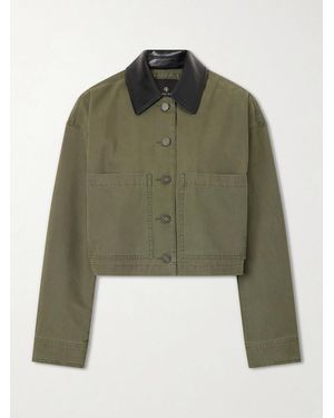 Anine Bing Yuma Cotton Jacket - Green