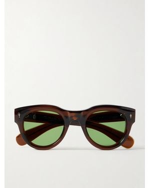 Jacques Marie Mage Molitar Round-Frame Acetate Sunglasses - Black