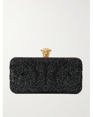 Versace Pochette En Satin À Ornements - Noir