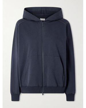 Brunello Cucinelli Kapuzenjacke Aus Jersey Aus Einer Baumwollmischung - Blau