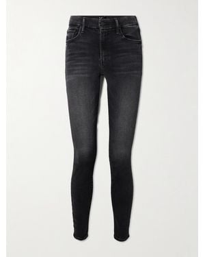 Mother The Looker Mid-Rise Skinny Jeans - Blue