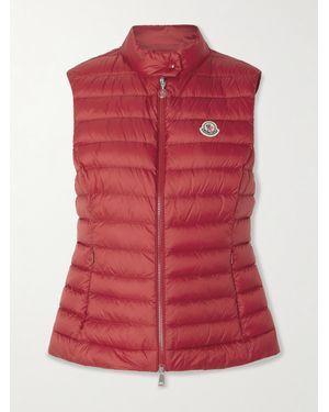 Moncler Igens Quilted Padded Shell Down Vest - Red