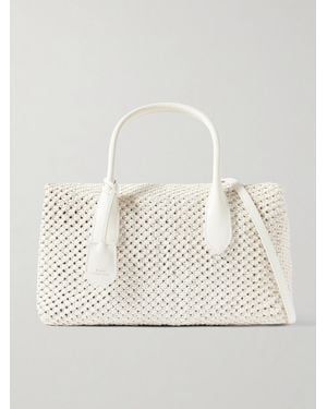 Polo Ralph Lauren Woven Leather Duffel Bag - Natural