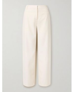 LIBEROWE Alice Wool-Crepe Straight-Leg Pants - Natural