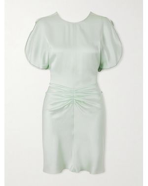 Victoria Beckham Gathered Mini Dress - Green