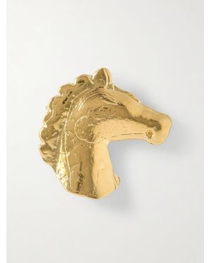 YSSO Equestrian Dream Vergoldete Brosche - Mettallic