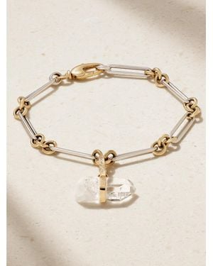 JIA JIA Jumbo 14-Karat And, Quartz And Diamond Bracelet - Natural