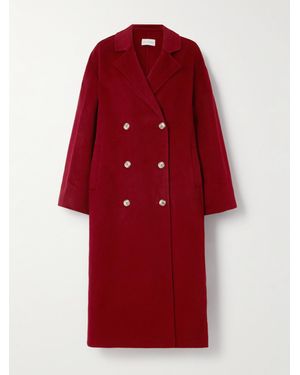 Loulou de Saison Borneo Double-Breasted Wool And Cashmere-Blend Coat - Red