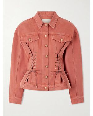 Ulla Johnson Naomi Denim Jacket - Pink