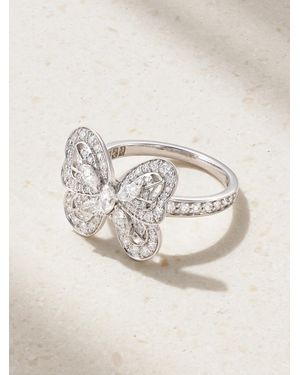 De Beers London Portraits Of Nature Butterfly 18-Karat Diamond Ring - Natural
