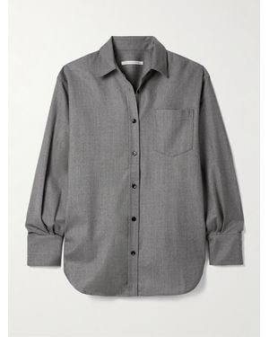 Maria McManus Hemd Aus Flanell Aus Einer Wollmischung - Grau