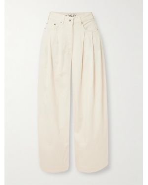 S.S.Daley Ivy Verkürzte Halbhohe Barrel-Jeans Mit Falten - Natur