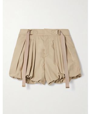 Chloé Pleated Shorts - Natural