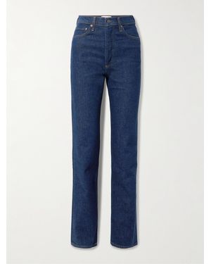Agolde '90S Pinch Waist Long High-Rise Straight-Leg Jeans - Blue