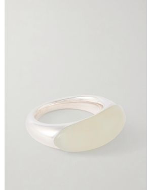 LIE STUDIO Beatrice And Serpentine Ring - White