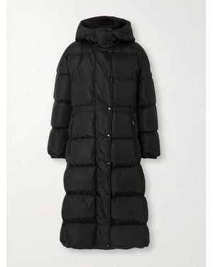Moncler Chamer Daunenmantel Aus Gestepptem Shell Mit Kapuze - Schwarz